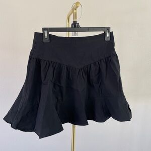 Black Fit + Flare skirt